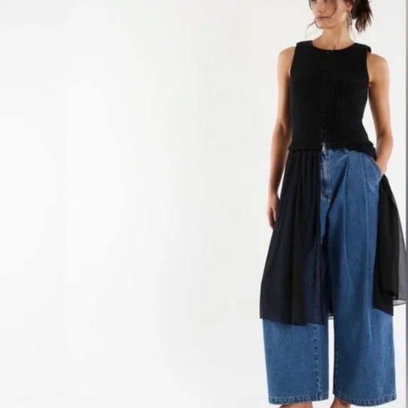 FREE PEOPLE "TWICE AS NICE" MAXI TOP - SIZE S NWOT - Picture 1 of 4